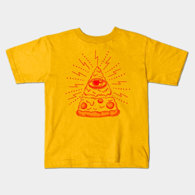 Pizza Cult Kids T-Shirt by pizzapunk